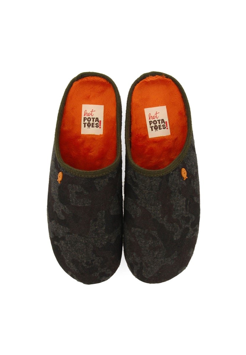 Hot Potatoes Pantoffels Forchach 64670 Khaki Groen-41