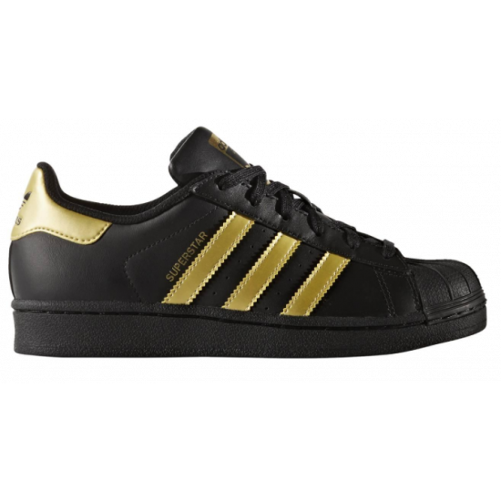 adidas superstar zwart goud