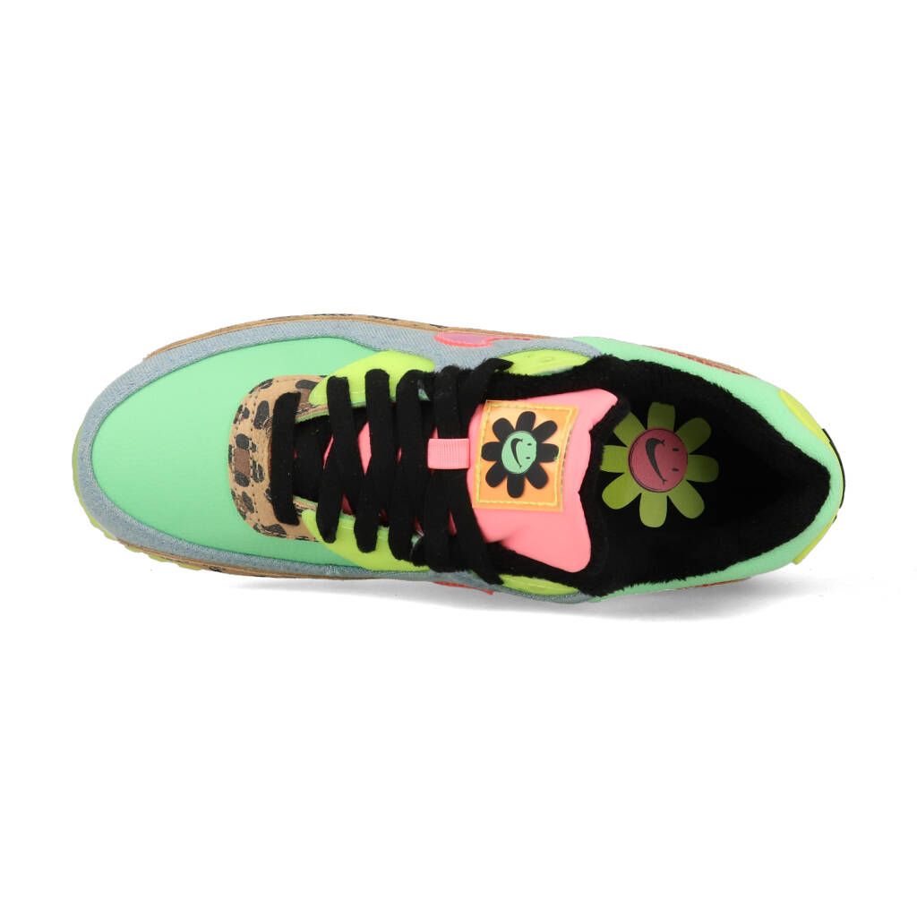 Nike Women's Air Max 90 Premium Atomic Pink/Black-Laser Blue-Solar Flare -  CT1891-600 | Sneaker District