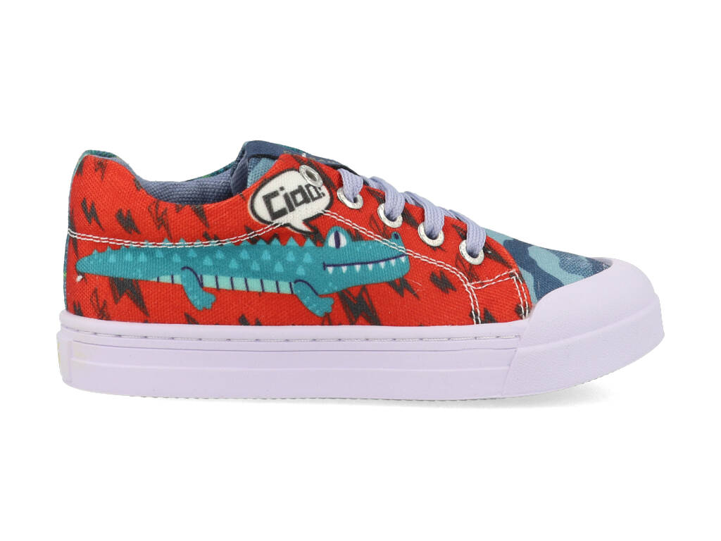 Go Banana's Sneakers GB_ALLIGATOR-L Blauw - Rood-34