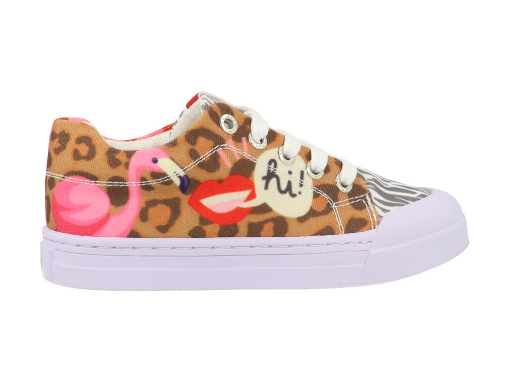 Go Banana's Sneakers GB_FLAMINGO-L Roze - Bruin-24
