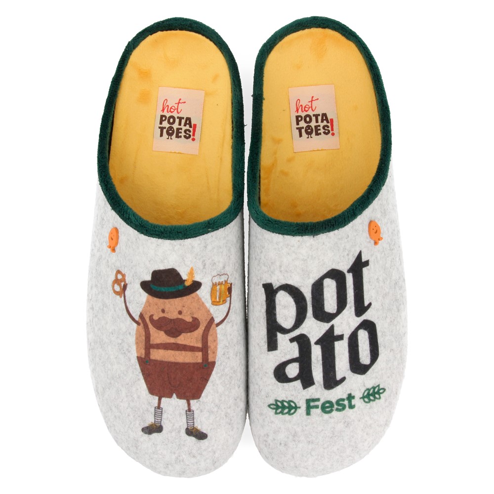 Hot Potatoes Pantoffels Garesnica 61066 Grijs-44