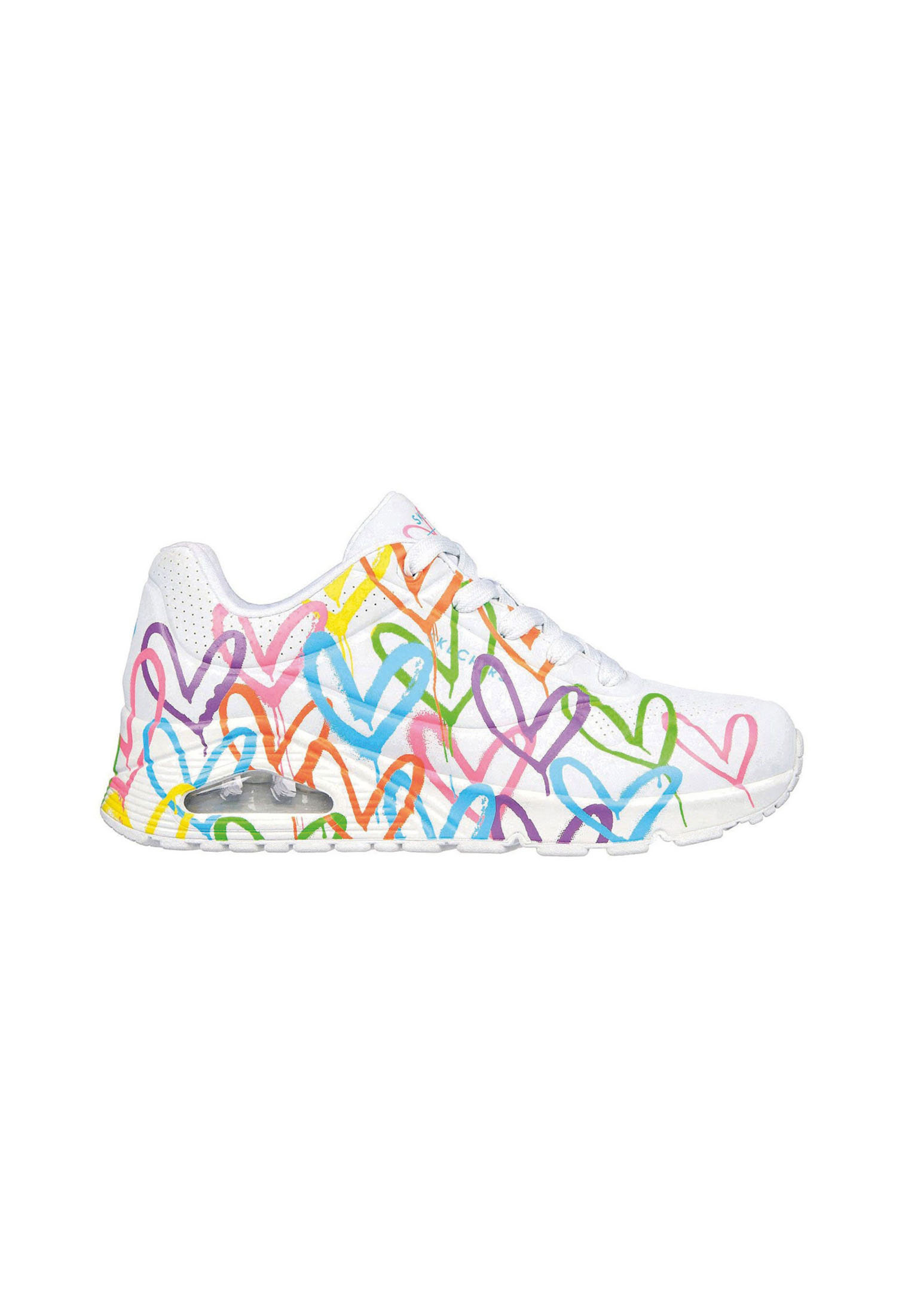 Skechers Women's JGoldcrown: Uno - Highlight Love Sneaker in White - 177981