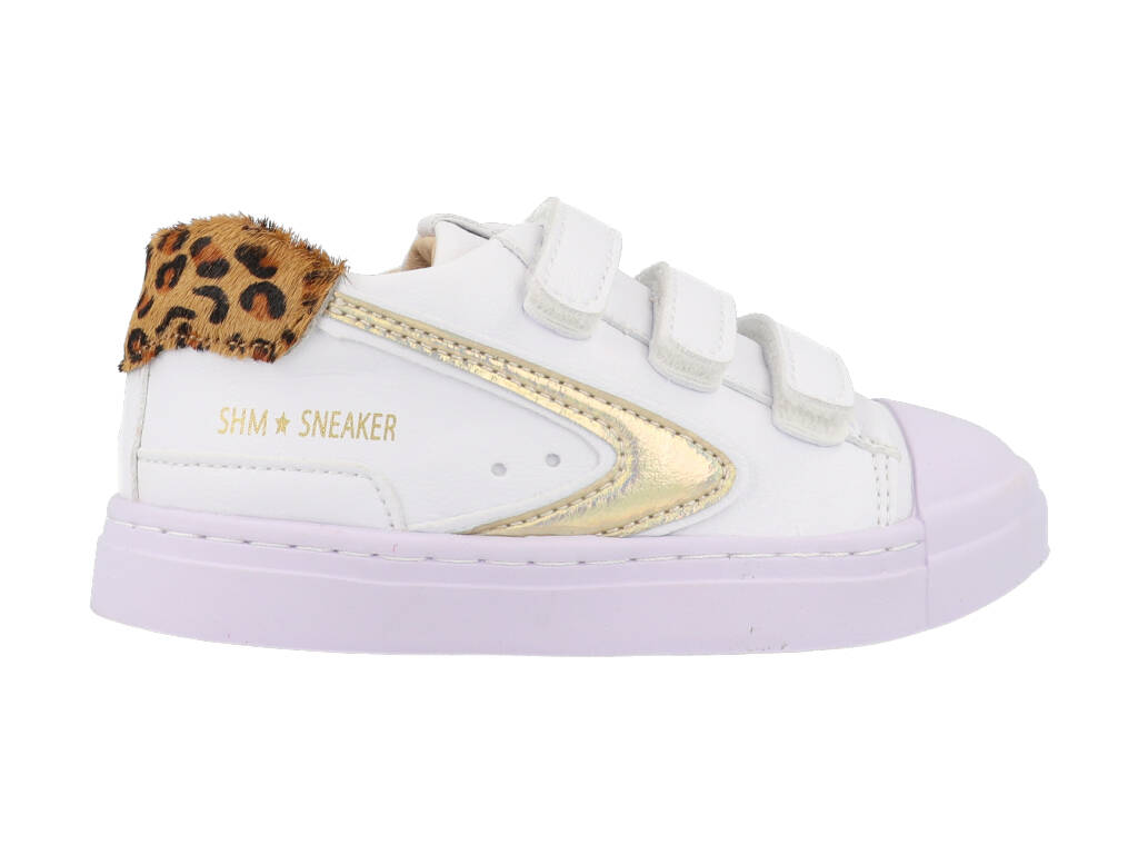 Shoesme Sneakers SH22S016-A Wit - Goud-26