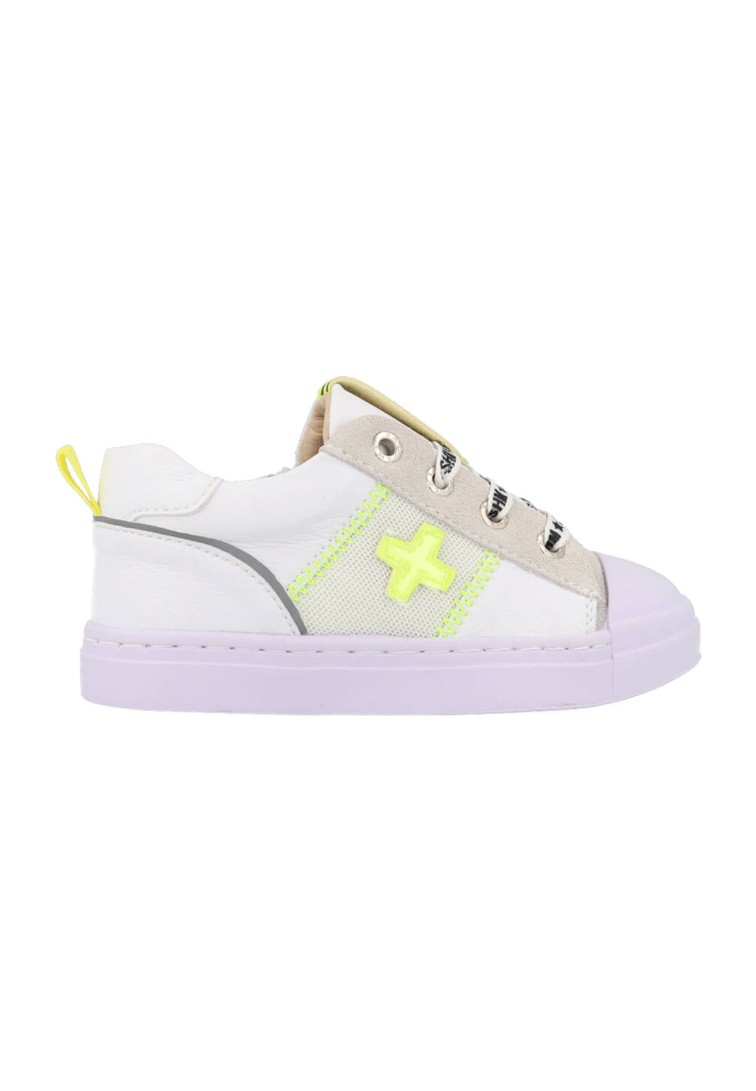 Shoesme Sneakers SH22S021-H Wit - Geel-25