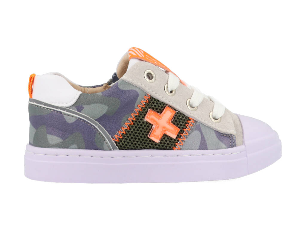 Shoesme Sneakers SH22S021-J Groen - Oranje-26
