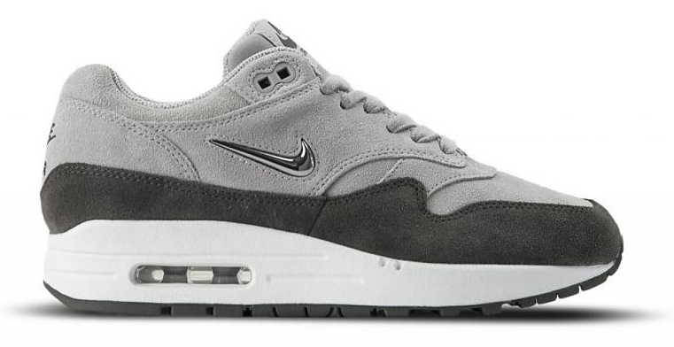 nike air max 1 premium heren grijs