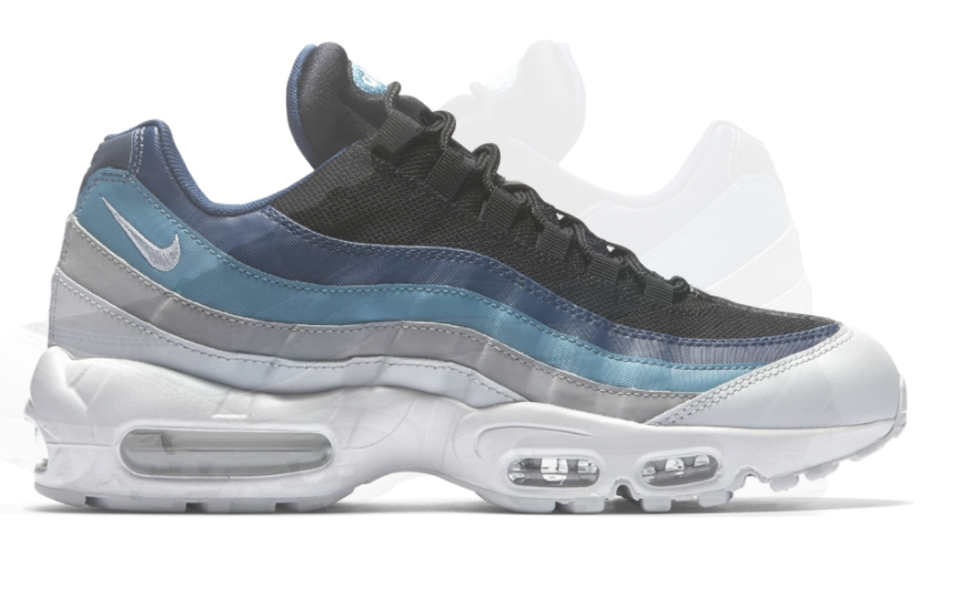 nike air max 95 blauw grijs